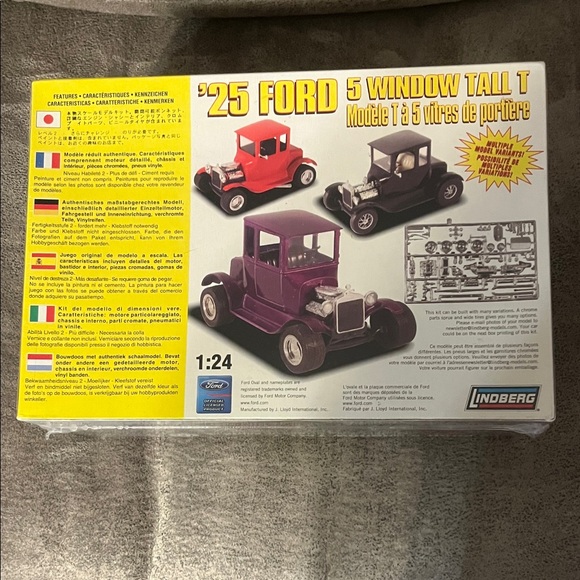 NIB Lindbergh ‘25 Ford 5 Window Tall T Model Kit - Picture 2 of 7
